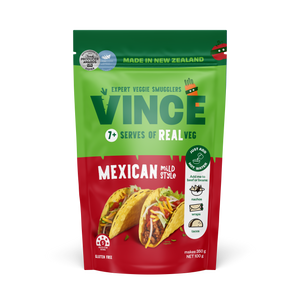 Mexican Veggie Mince 100g pouch, original Vince packaging